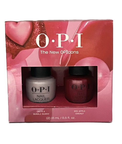 O.P.I.<br>OPI'm A Bubble Bunny & Big Apple Energy<br>2x15ml / 0.5 fl. oz.