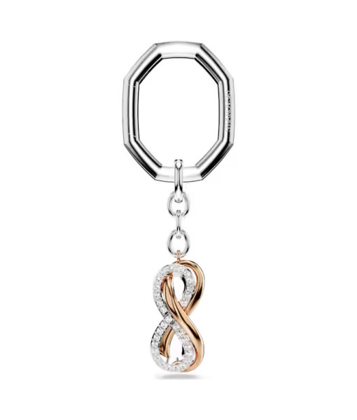 Swarovski<br>Porte-clés<br>Infini, Blanc, Finition mix de métal