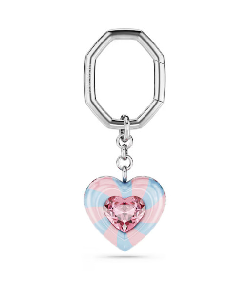 Swarovski<br>Porte-clés<br>Taille cœur, Cœur, Multicolore, Métal rhodié