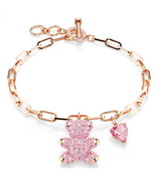 Swarovski<br>Bracelet Teddy<br>Ours, Rose, Plaqué or rose 18 carats (750/1000)