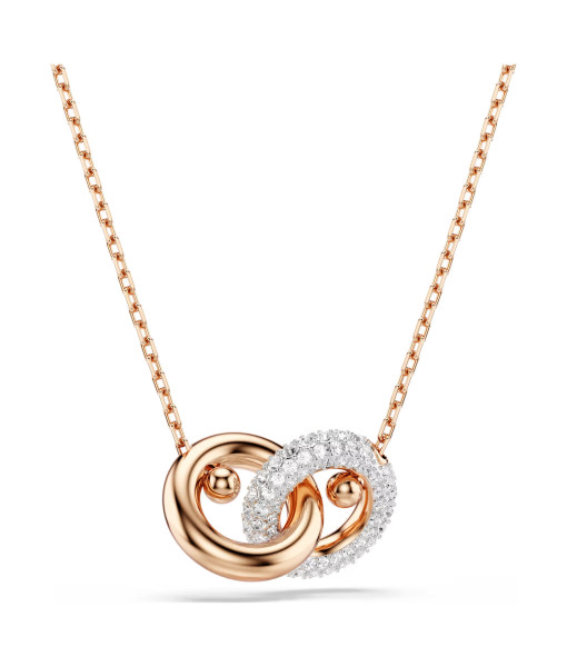Swarovski<br>Pendentif Dextera<br>Taille ronde, Blanc, Doré à l’or rose 18 carats (750/1000)
