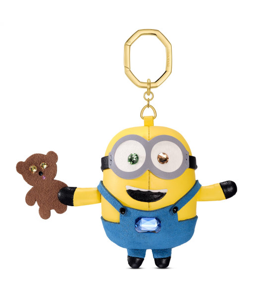Swarovski<br>Accessoire de sac Minions<br>Multicolore, Placage de ton or