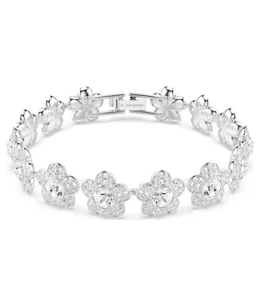 Swarovski<br>Bracelet Ariana Grande<br>Taille ronde, Fleur, Blanc, Métal rhodié