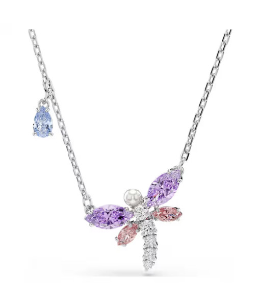 Swarovski<br>Pendentif Ariana Grande x Swarovski<br>Tailles variées, Libellule, Multicolore, Métal rhodié