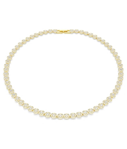 Swarovski<br>Collier Una Angelic<br>Taille ronde, Petit, Blanc, Doré à l’or 18 carats