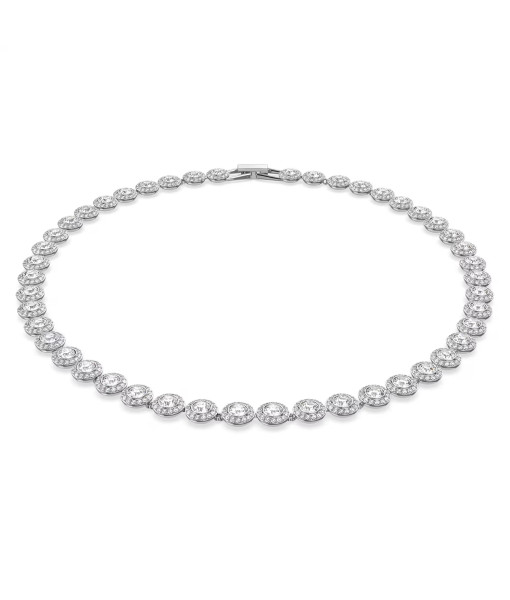 Swarovski<br>Collier Tennis Una Angelic<br>Taille ronde, Medium, Blanc, Métal rhodié Swarovski<br>Collier Tennis Una Angelic<br>Taille ronde, Medium, Blanc, Métal rhodié