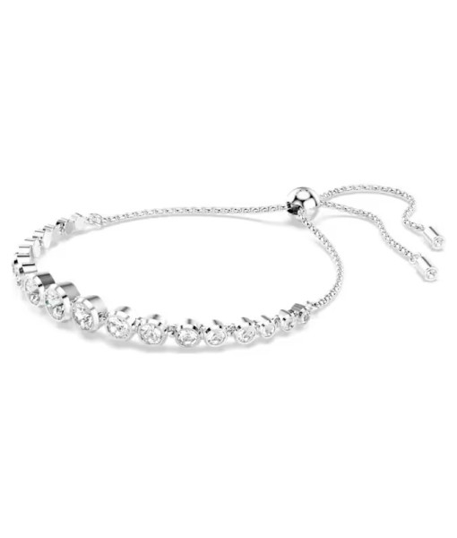Swarovski<br>Bracelet Tennis Imber<br>Diverses tailles rondes, Blanc, Métal rhodié