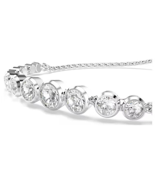 Swarovski<br>Bracelet Tennis Imber<br>Diverses tailles rondes, Blanc, Métal rhodié