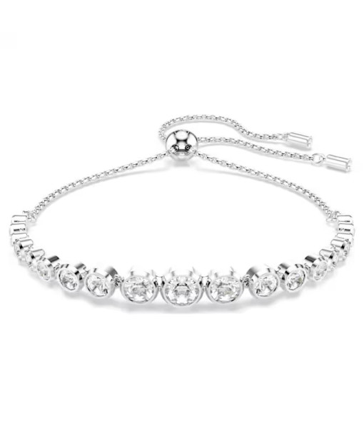 Swarovski<br>Bracelet Tennis Imber<br>Diverses tailles rondes, Blanc, Métal rhodié