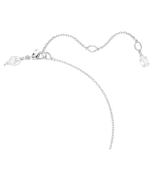 Swarovski<br>Pendentif Matrix<br>Perle de cristal, Taille ronde, Blanc, Métal rhodié