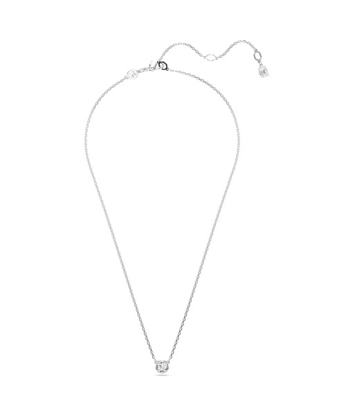 Swarovski<br>Pendentif Imber<br>Taille ronde, Blanc, Métal rhodié
