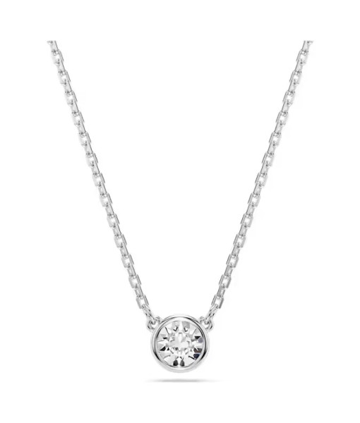 Swarovski<br>Pendentif Imber<br>Taille ronde, Blanc, Métal rhodié