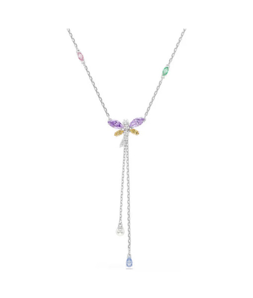 Swarovski<br>Collier en Y Ariana Grande x Swarovski<br>Tailles variées, Libellule, Multicolore, Métal rhodié