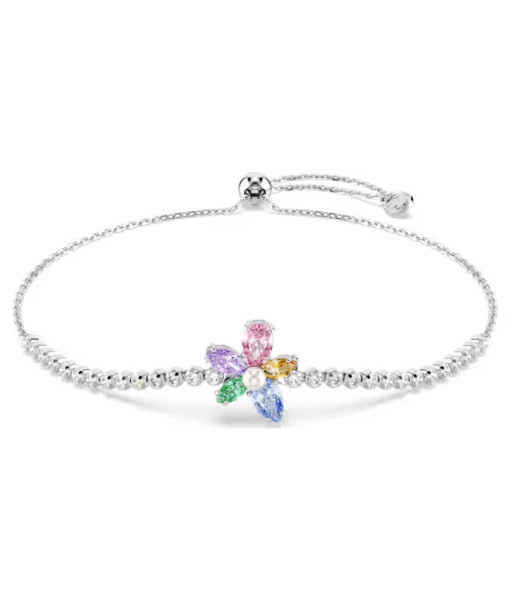 Swarovski<br>Bracelet Ariana Grande x Swarovski<br>Tailles variées, Fleur, Multicolore, Métal rhodié
