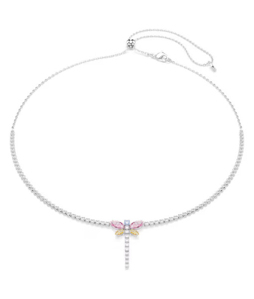 Swarovski<br>Collier en Y Ariana Grande x Swarovski<br>Tailles variées, Libellule, Multicolore, Métal rhodié