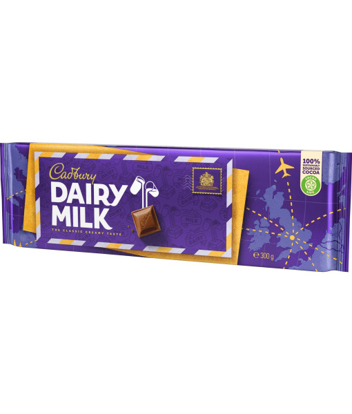 Cadbury<br>Barre de Chocolat au lait laitier 300 g