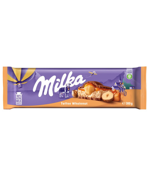 Milka Toffee Whole Nuts Tablet 300 g