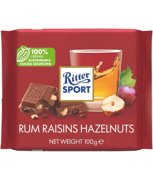 Ritter Sport<br>Rum Raisin Hazelnuts<br>100 g