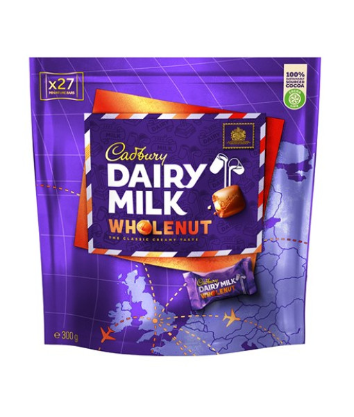 Cadbury Dairy Milk- Sachet de Morceaux de Chocolat aux Noix Entières 300 g