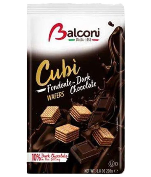 Balconi <br> Cubi Noir Chocolat Wafers <br> 250g