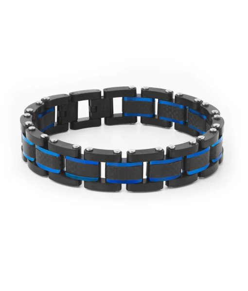 Italgem Steel <br> Hybrid Steel & Carbon Fibre Bracelet 14mm