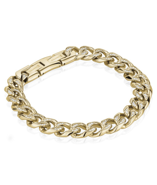 Italgem Steel <br>BRACELET CZ À LIEN CUBAIN GLACÉ 10,5 MM Italgem Steel <br>BRACELET CZ À LIEN CUBAIN GLACÉ 10,5 MM