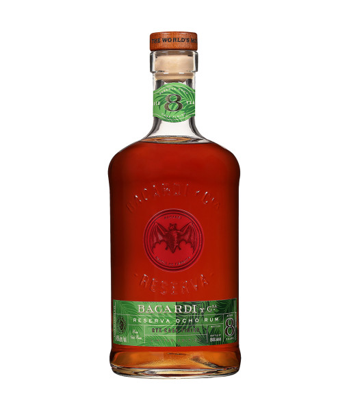 Bacardi Reserva Ocho Rye Cask Finish<br>Rhum Ambré | 1 L | Porto Rico