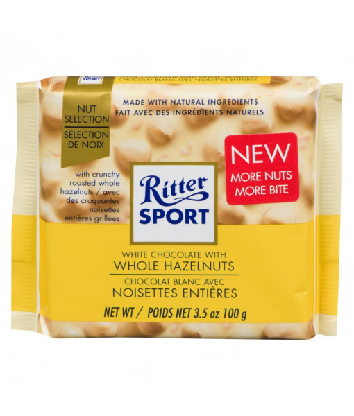 Ritter White Whole Hazelnut 100g