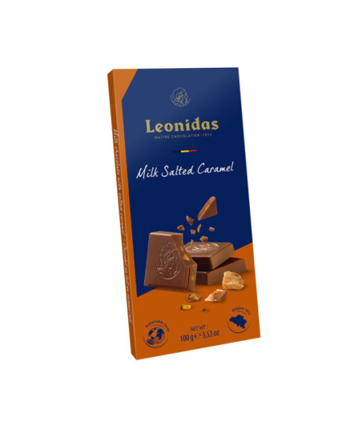 Leonidas<br>Milk Chocolate Salted Caramel Tablet<br>100g