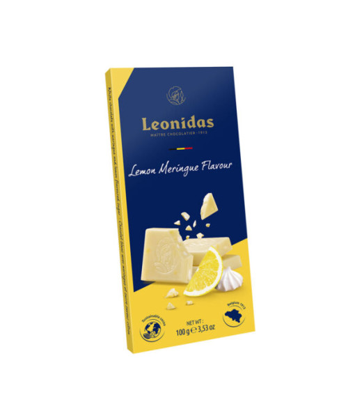 Leonidas<br>White Chocolate Lemon Meringue Tablet<br>100g