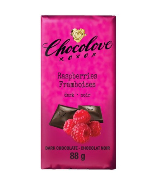 Chocolove<br>Raspberries Dark Chocolate Bar<br>88g