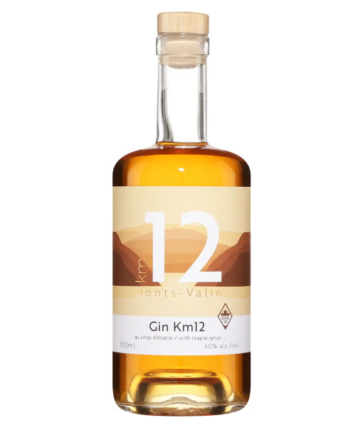 Km12 Érable <br> Dry gin aromatisé | 700 ml | Canada, Québec