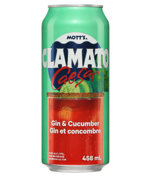 Mott's Clamato Caesar Gin et Concombre<br>Cooler au spiritueux   |   458 ml   |   Canada