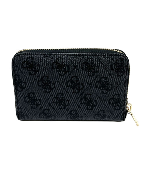 Guess<br>Laurel SLG Women's Zip Wallet Medium<br>Coal Logo