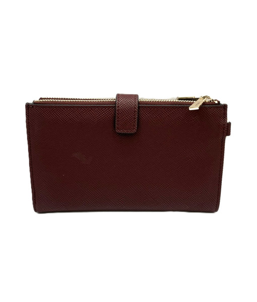 Guess<br>Eco Gloriana Double Zip Organizer Wallet<br>Burgundy