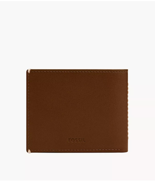 Fossil<br>Portefeuille à deux volets avec fenêtre transparente rabattable Westover<br>Brun moyen