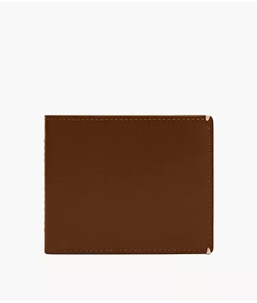 Fossil<br>Portefeuille à deux volets avec fenêtre transparente rabattable Westover<br>Brun moyen
