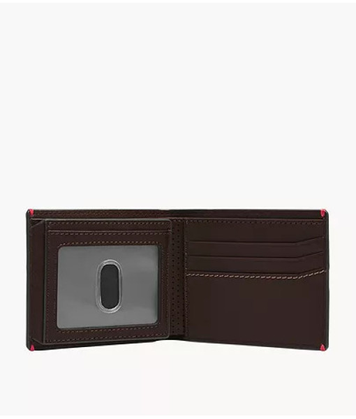 Fossil<br>Portefeuille à deux volets avec fenêtre transparente rabattable Sport Tourer<br>Vison