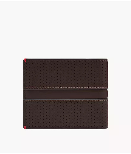 Fossil<br>Portefeuille à deux volets avec fenêtre transparente rabattable Sport Tourer<br>Vison