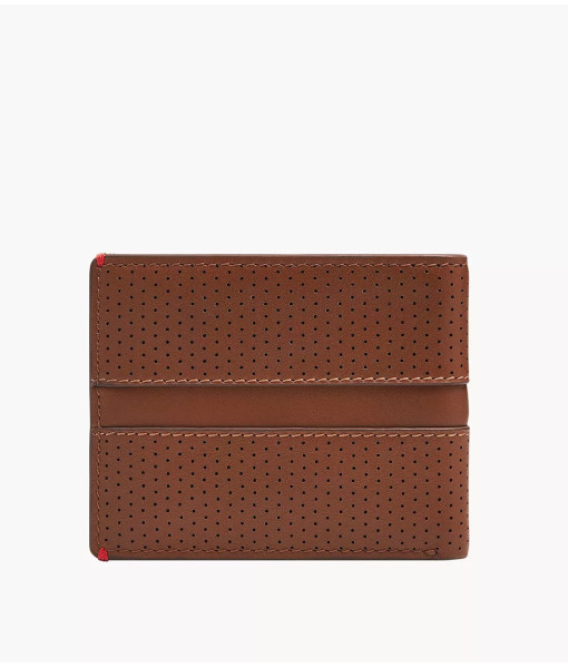 Fossil<br>Portefeuille à deux volets avec fenêtre transparente rabattable Sport Tourer<br>Brun moyen