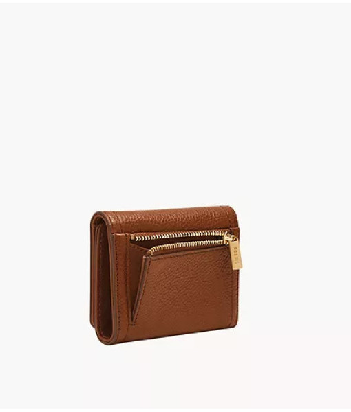 Fossil<br>Portefeuille à trois volets RFID Logan<br>Brun moyen