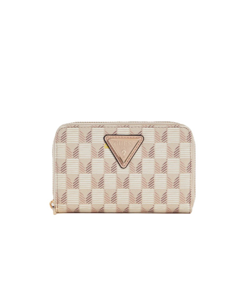 Guess<br>Damen G Wave SLG Medium Zip Around<br>Blush Rose Logo