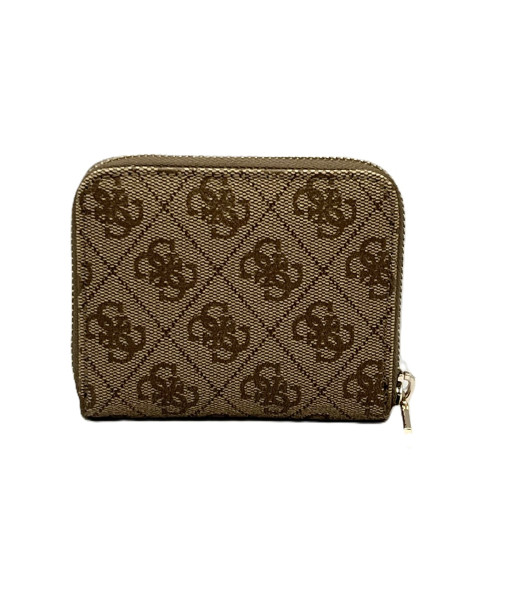 Guess<br>Laurel Small Zip-Around Wallet<br>Latte Logo