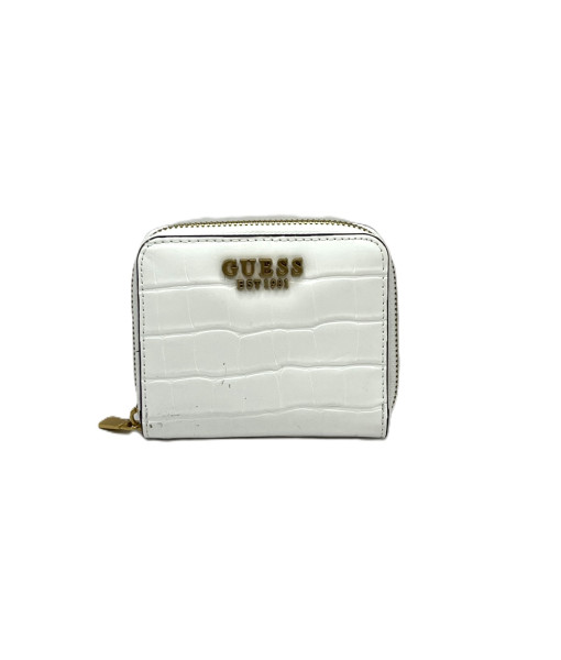 Guess<br>Laurel Small Zip-Around Wallet<br>White