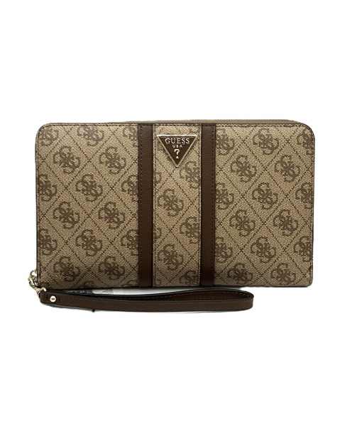 Guess<br>Noreen Passport Case<br>Latte Logo Brown
