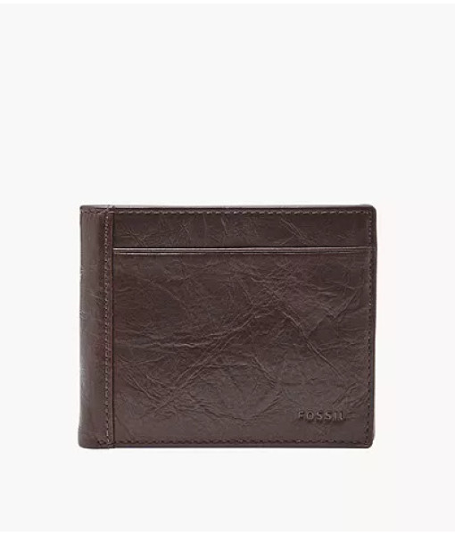 Fossil<br>Neel Large Coin Pocket Bifold<br>Brown
