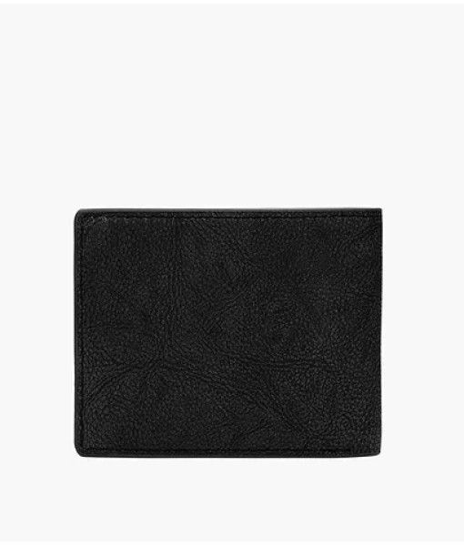 Fossil<br>Portefeuille à deux volets Steven<br>Noir Ardoise
