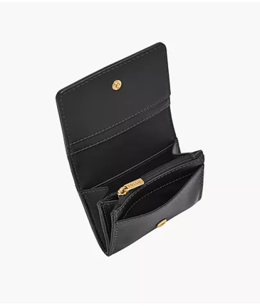 Fossil<br>Petit portefeuille à rabat Lennox<br>Noir