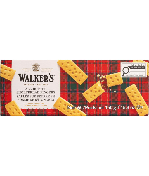 Walkers <br> Sablés pur beurre en forme de Bâtonnets <br> 150g
