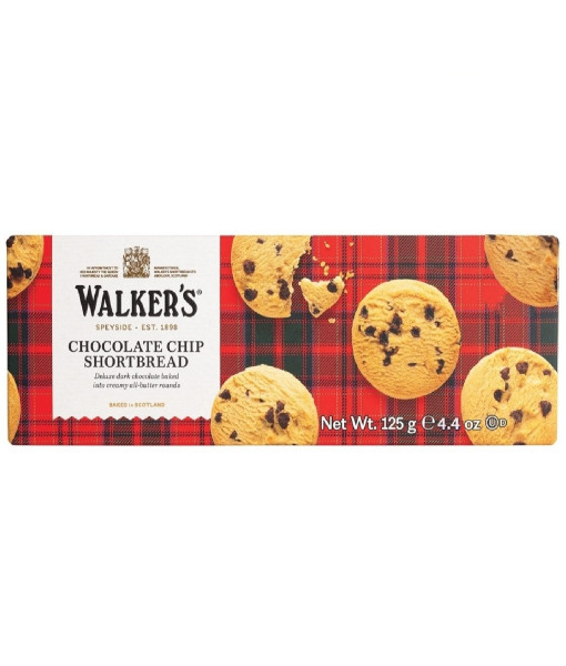 Walkers <br> Sablés pur beurre aux Pépites de Chocolat Noir <br> 125g